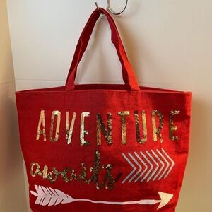 Olive & hill red tote new